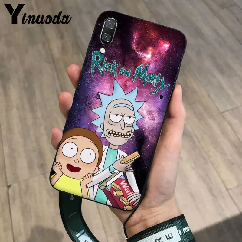 A11 Yinuoda мультфильм Рик и Морти ТПУ мягкий силиконовый черный чехол для телефона для Haiwei P9 P 10 Plus P20 P20 Pro Honor 9 10 чехол - Цвет: A11