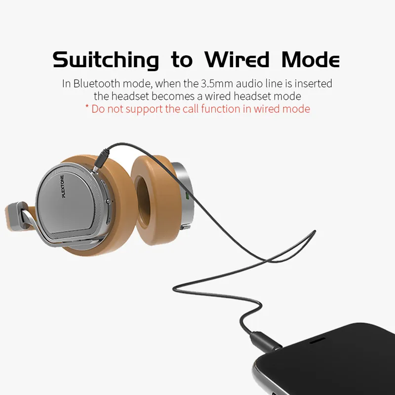 PLEXTONE Bluetooth наушники с 8 Гб MP3 плеер гарнитура вкладыши Беспроводной громкой связи