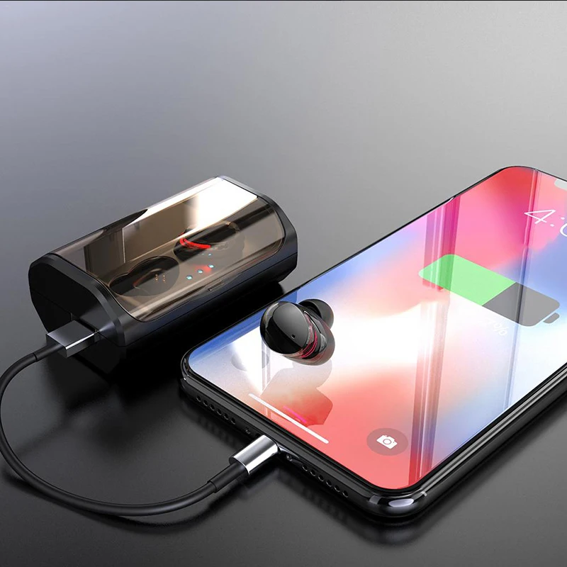 Беспроводные наушники TWS IPX6 водонепроницаемые спортивные Bluetooth V5.0 гарнитура с