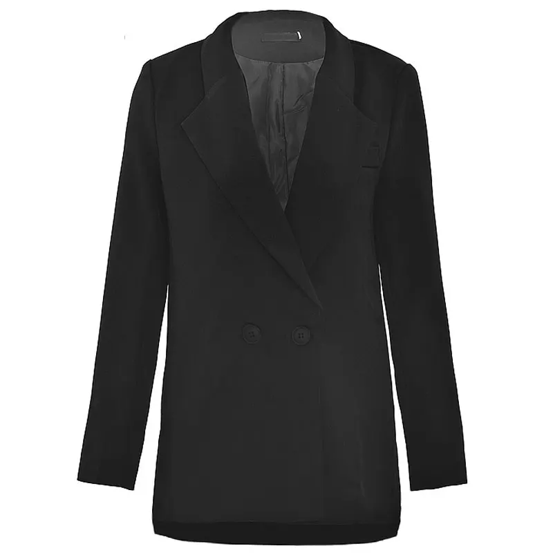 HEE GRAND 2018 Модный черный синий Повседневный блейзер для женщин средней длины на