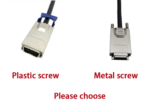 

SFF-8470 to SFF-8470 CX4 INFINIBAND SAS Metal screw cable 2 meter