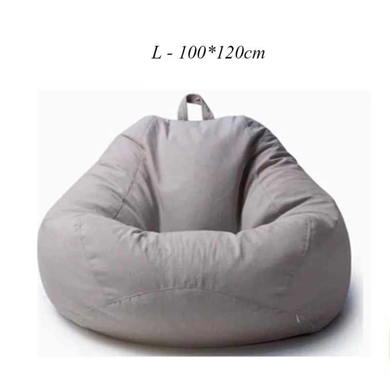 Ленивый мешок Puf Beanbags накладка на стул без наполнителя puff Asiento Pouf диван Cama Divano Poef Bean Boozled Cadeiras Sillones Pufa - Цвет: L-100x200