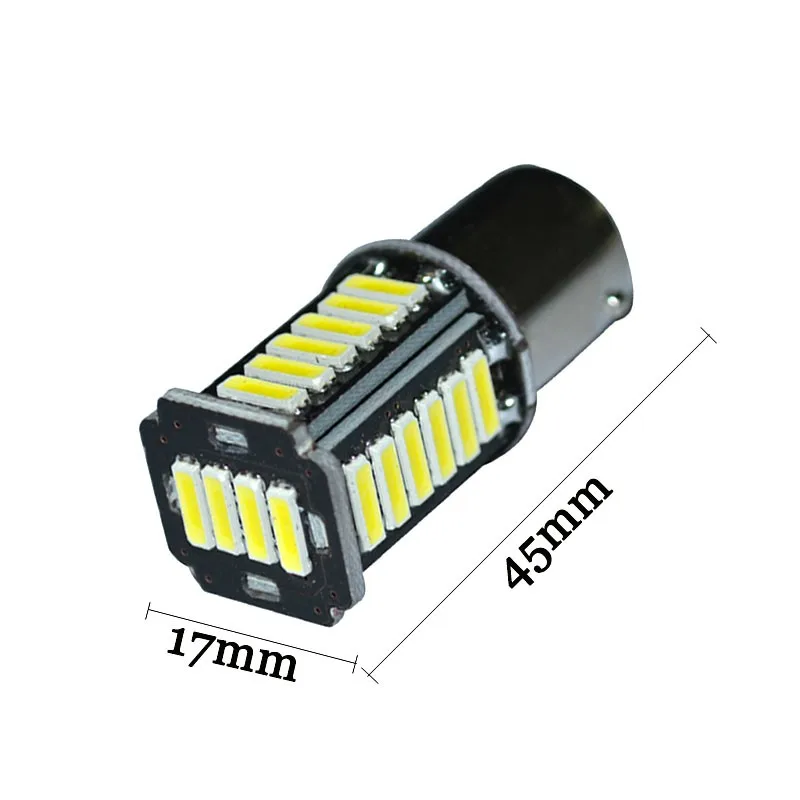 100 шт. светодиодсветодиодный лампы высокой яркости P21/5 Вт 1157 BAY15D 28 SMD 7020 280MA 28SMD для