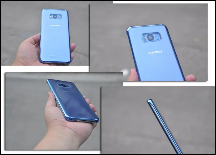 Для samsung S8 s8plus, задняя крышка, прозрачный чехол, противоударный, 360, милый, для оригинала s8 s8+, для телефона, прозрачный, роскошный, жесткий, аксессуары для ПК