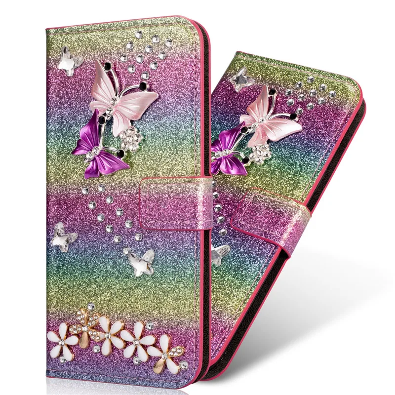 Модный флип чехол ручной работы для Samsung A6 A7 A8 A9 J4 J6 plus J7 2018 A750 A530 S7 S8 S9 S10 + кошелек с