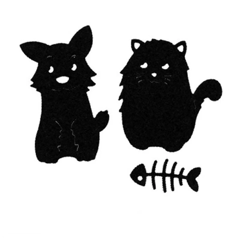 Милый Gecko лиса кошка олень лошадь лист металлические штампы трафареты для сделай