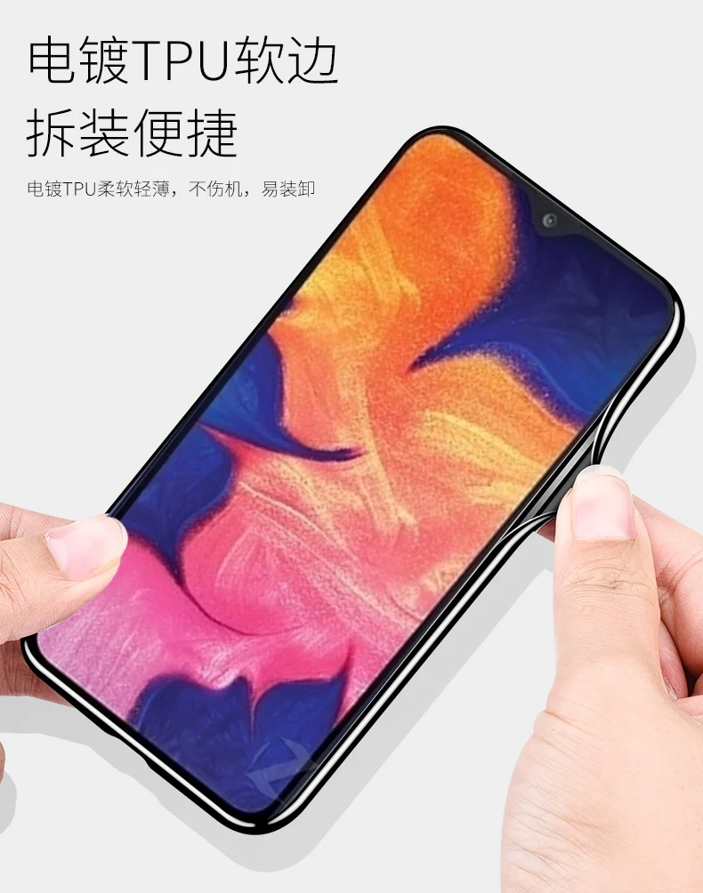 Для samsung Galaxy A30 A50 A10 чехол мягкий силиконовый край+ жесткое закаленное стекло bluelight защитный чехол на заднюю панель для samsung m20