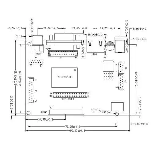 10 1 дюймовый ЖК дисплей для Raspberry Pi 2/3/4B mode B 1024x600 HD монитор Дисплей HDMI VGA AV banana pi с