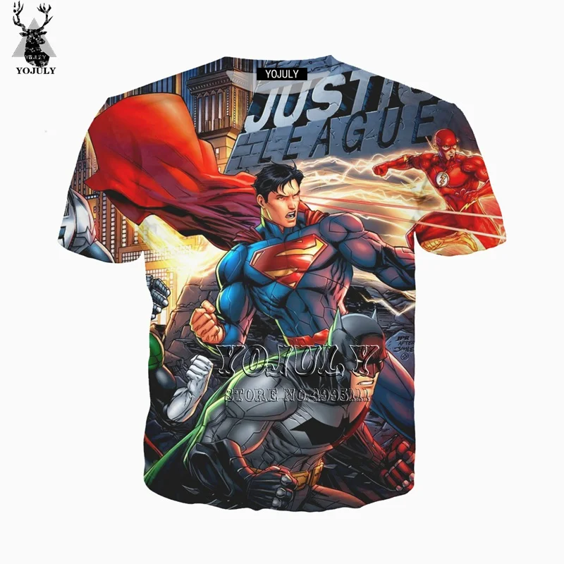YOJULY 3D принт для мужчин и женщин Moive Doom Patrol Robotman Superman The Flash Повседневная футболка Harajuku Молодежные Топы A526