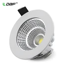 DBF супер яркий Встраиваемый светодиодный светильник с регулируемой яркостью COB 5 Вт 7 Вт 9 Вт 12 Вт 15 Вт 18 Вт Светодиодный точечный светильник светодиодный потолочный светильник AC 110 В 220 В