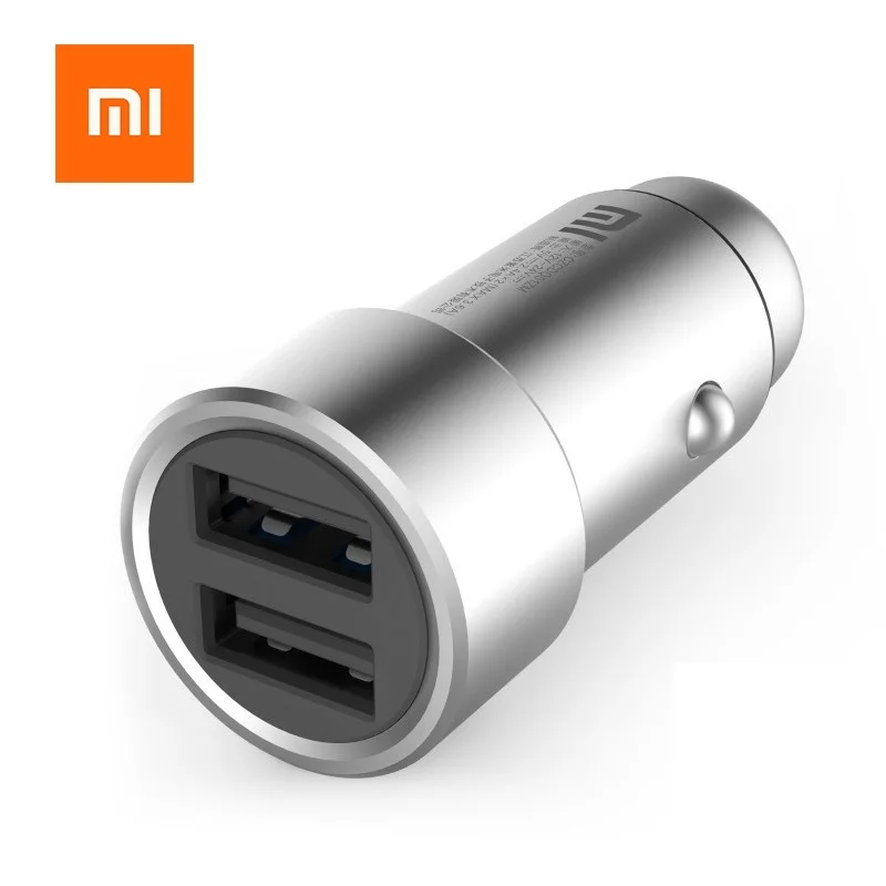 Xiaomi Mi автомобиля зарядное устройство 2 in 1 двойной USB порты и разъёмы адаптер