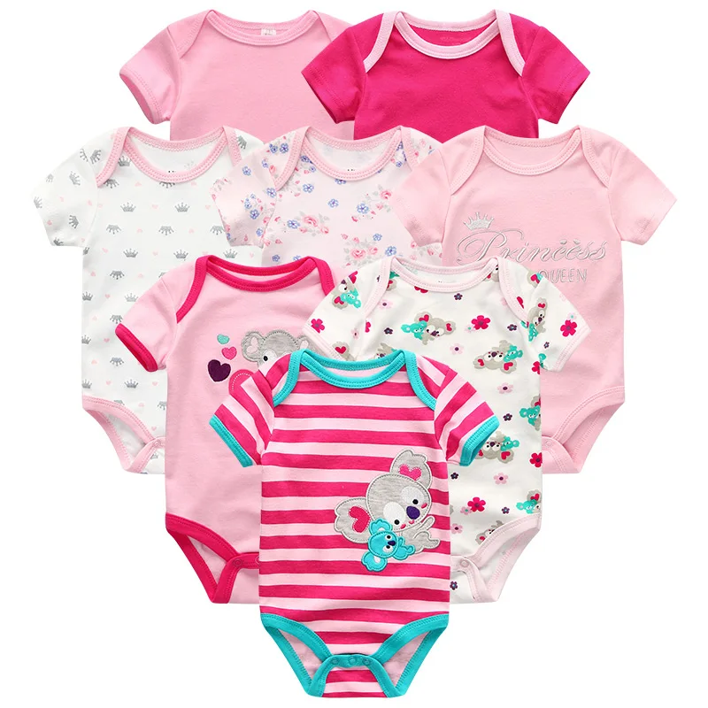 Baby Clothes 15 Детская одежда на возраст от 8 до шт./компл. хлопок, комплект одежды для новорожденного мальчика и девочки, комбинезон летние шорты с длинными рукавами для младенцев, Костюмы с принтом в виде животных для детей, пижамный комплект для мальчиков и девочек; roupas de bebe - Цвет: Baby Clothes 15