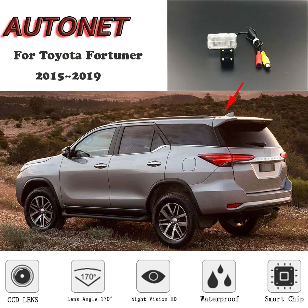 

Камера заднего вида для Toyota Fortuner, камера ночного видения HD для Toyota Fortuner 2015, 2016, 2017, 2018, 2019, CCD/номерного знака