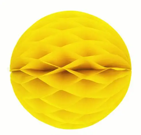 Yellow 1 шт./лот, 6 дюймов(15 см), рождественские бумажные медовые шары, фонарики, украшения для дня рождения, украшения для детской рождественской вечеринки, украшения для дома - Цвет: Yellow