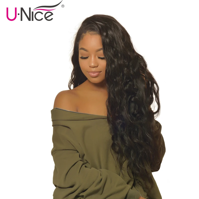 Волосы Unice 3 пряди индийские волосы естественная волна 100% человеческие ткачество