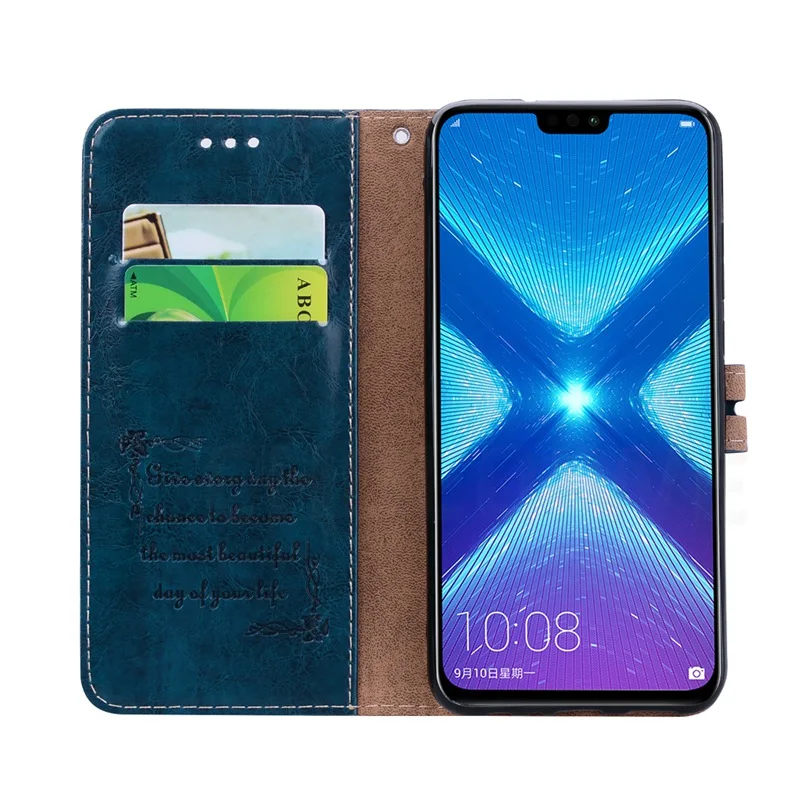 CHOEOIWE деловой откидной Чехол для Huawei Honor 8 Lite 8X 7X чехлы бумажники из искусственной
