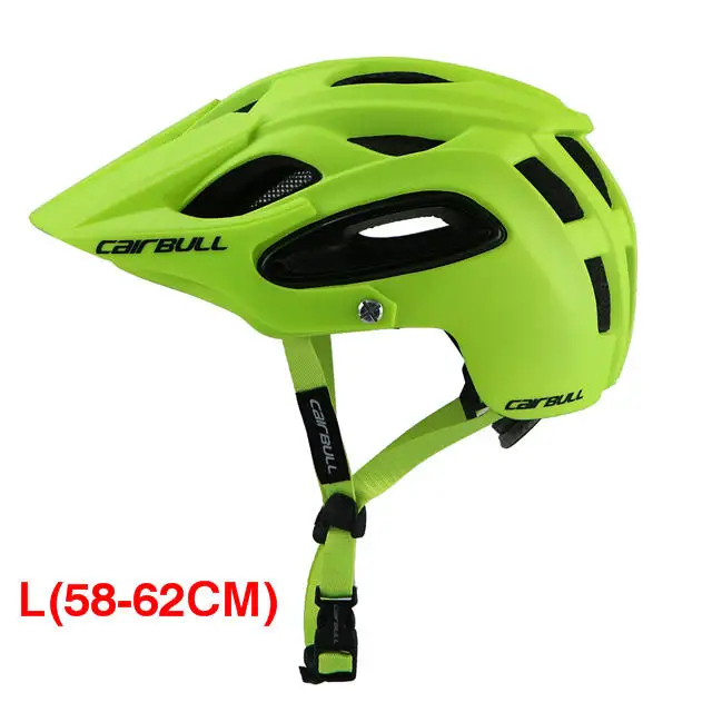green L CAIRBULL, полностью терраи, велосипедный шлем Casco Ciclismo PC+ EPS, велосипедный горный шлем для мужчин и женщин, для спорта на открытом воздухе, защитный велосипедный шлем BMX - Цвет: green L