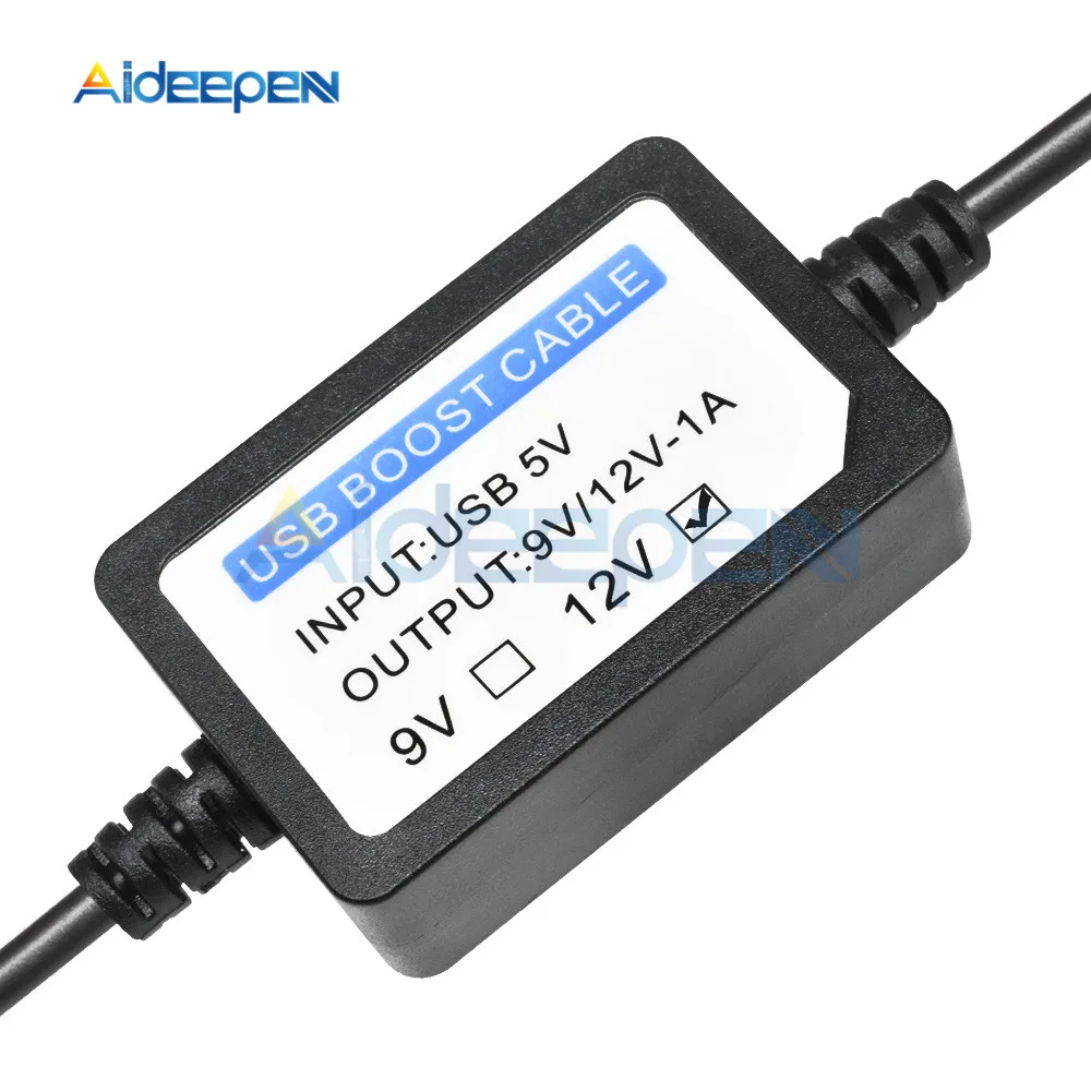 USB к порту постоянного тока 5 В до 12 В 1A повышающий мощность линия Повышающий Модуль USB конвертер адаптер кабель Разъем 5,5X2,1 мм