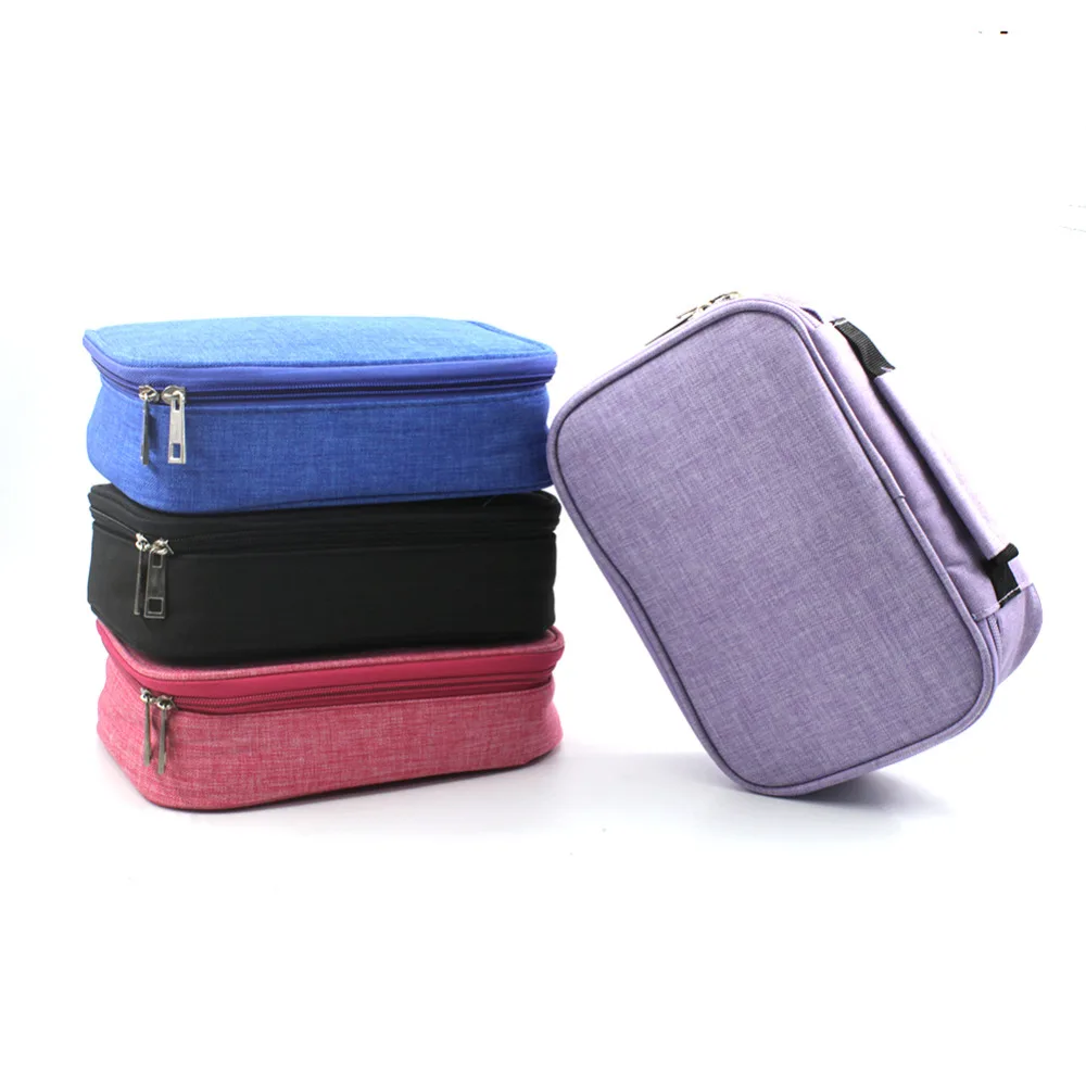 

72 Slots Large Capacity Oxford Canvas School Pencils Case Handy Colored Pencil Bag For Student Gift Art Supplies
