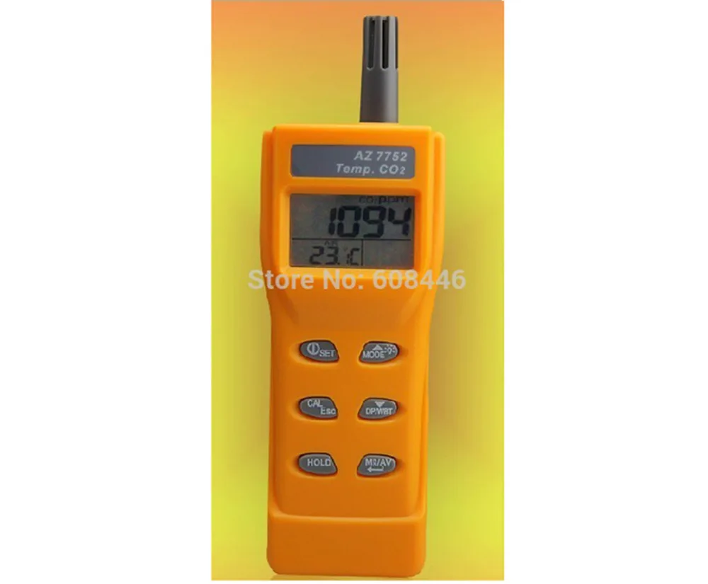 

Digital CO2 Meter tester Handheld Analyser Temp TEMPERATURE RH Meter 9999 ppm