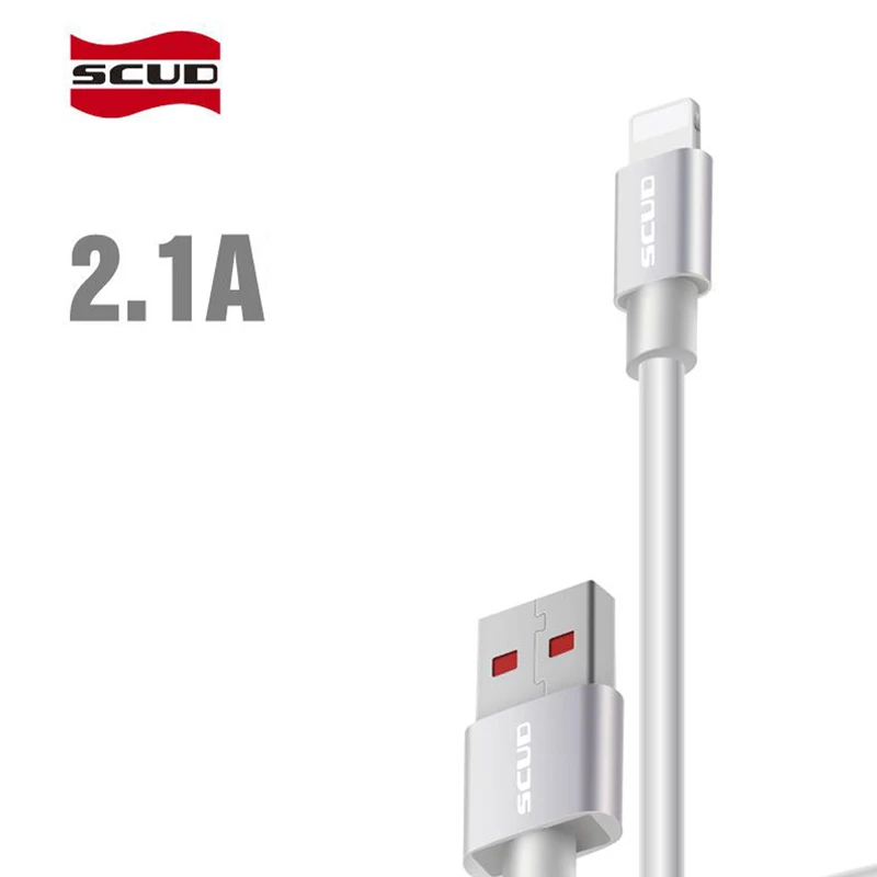 Scud USB charger cables fast charge mobile phone cables for iphone X 6 6S 7 7S 8 8S plus LED light 2A stable current USB cables