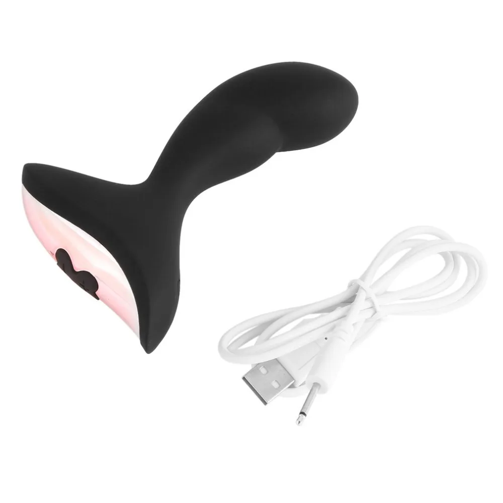 Силиконовый анальный вибратор 10 частот для взрослых игр с USB зарядкой массажер