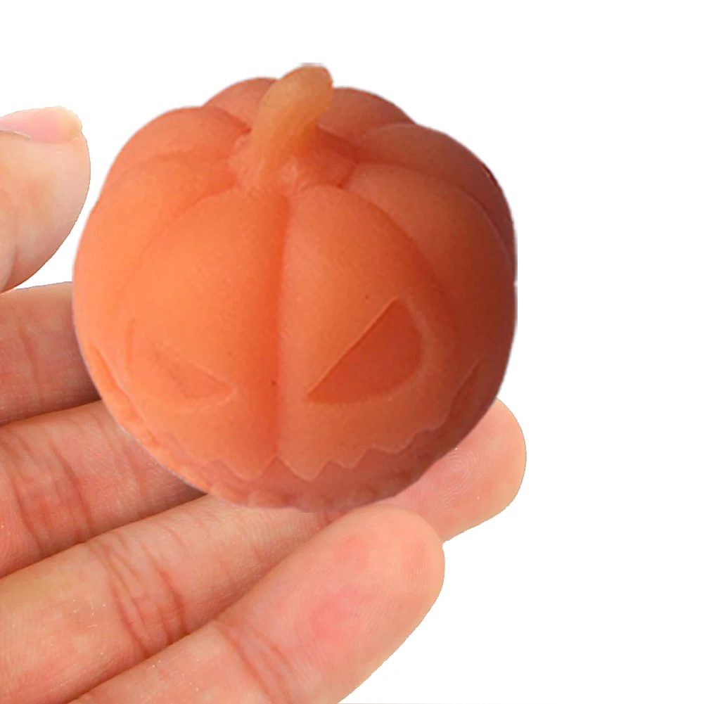 Милая игрушка для Хэллоуина мягкая клейкая выдавливающая тыква растягивающиеся