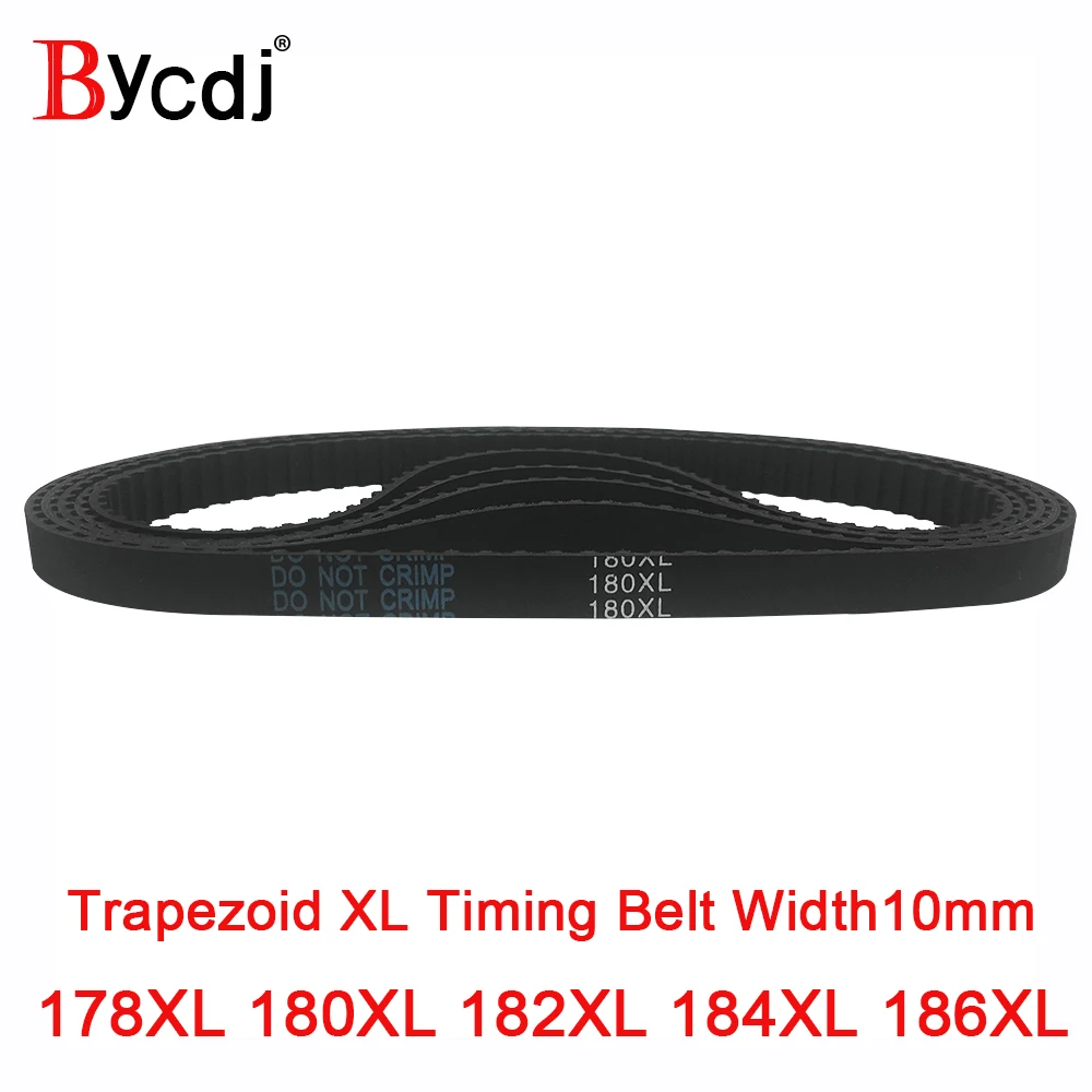 

XL Timing Belt 178XL/180XL/182XL/184XL/186XL Rubber Timing Pulley Belt 10mmWidth Closed LoopToothed Transmisson Belt pitch5.08mm