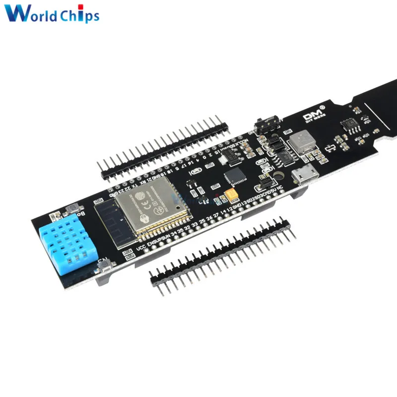 Датчик определения температуры и влажности почвы ESP32 DHT11 CP2104 Wi-Fi Bluetooth модуль