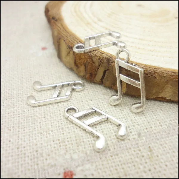 450 шт. подвески подвеска в виде музыкальной ноты тибетский серебряный сплав цинка