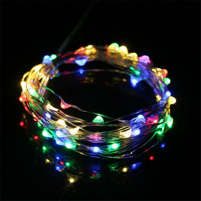 Батарея питание Гирлянды светодиодные 5 м 50 светодиодов светодиодное освещение с