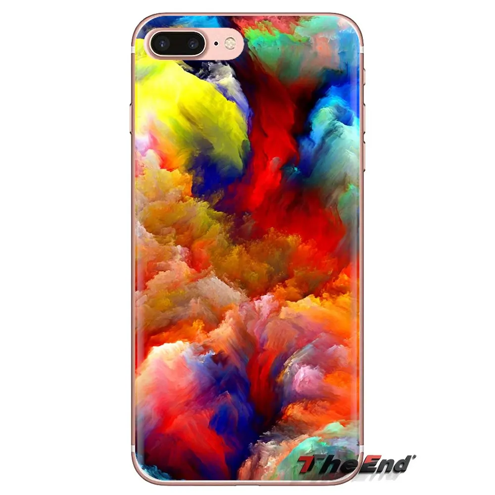 Абстрактная краска цвет HD обои силиконовый чехол для телефона iPod Touch Apple iPhone 4 4S 5 5S