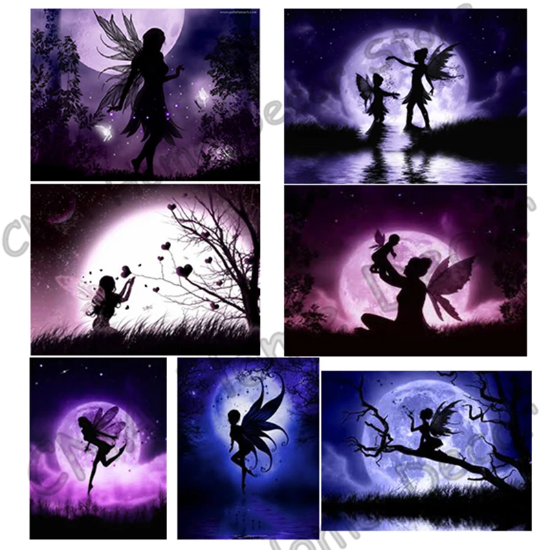 Сказочная сказочная Мозаика из резиновой ленты 5D Diy Вышивка алмазная живопись 3D