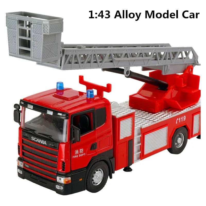 Строительные машины из 1:43 сплава лестницы с высокой имитацией обучающая детская