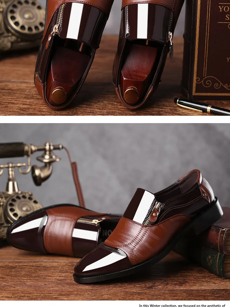 Новинка; мужские качественные туфли из лакированной кожи; Zapatos De Hombre; черные кожаные мягкие Мужские модельные туфли; мужские классические оксфорды на плоской подошве