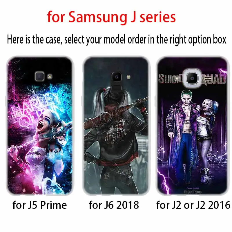 Мягкий чехол из ТПУ для samsung Galaxy J6 J8 J3 J5 J7 J4 Plus EU Prime Pro Ace j610 Joker and Harley Quinn
