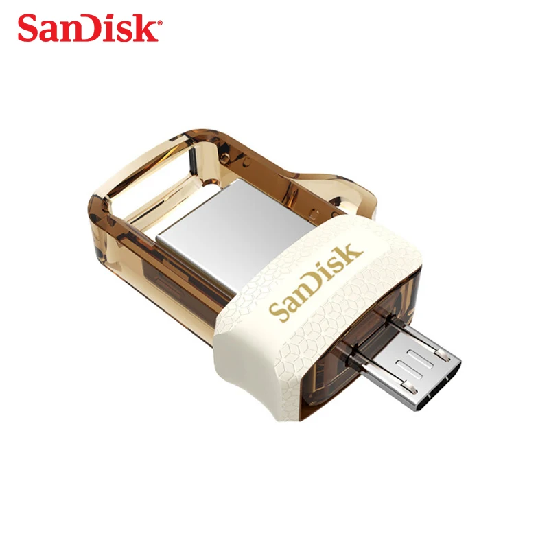 USB 3,0 SanDisk Ultra Dual OTG usb флэш-накопитель Макс 150 МБ/с./с 32 Гб ручка-накопитель для Android телефона/планшетного ПК желтая Флешка 32 Гб
