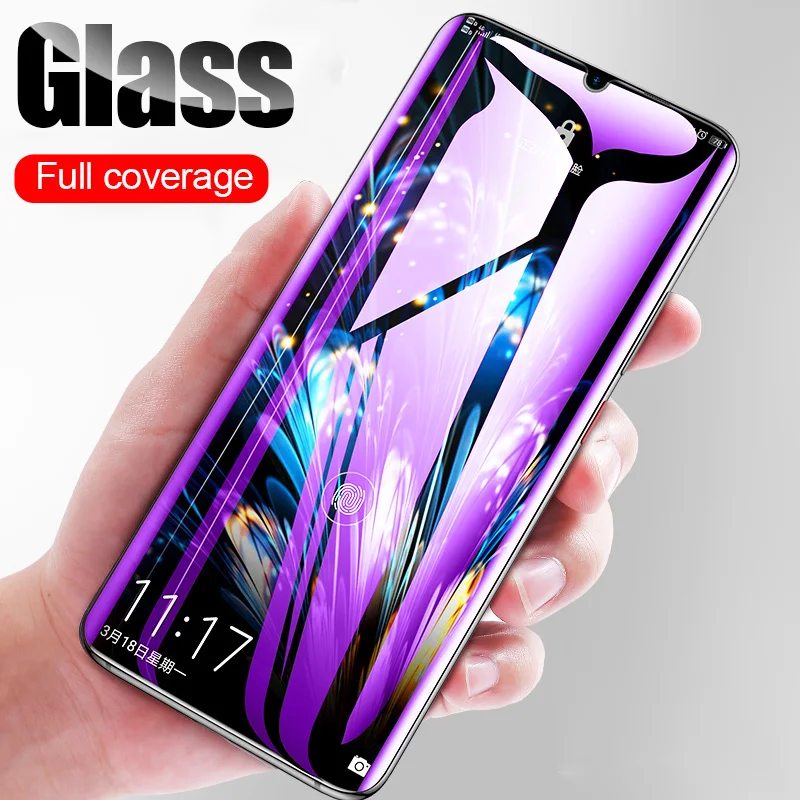 Стекло для Huawei Honor 10 lite light 8x 8c 20 P20 P30 защитное закаленное стекло с полным покрытием