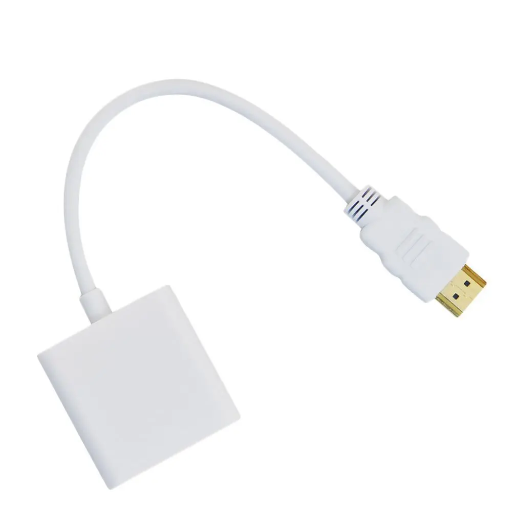 Портативный HDMI к VGA видео конвертер адаптер Full HD 1080P VGA HDMI мужчин и женщин кабель шнур для HDTV ПК ноутбук DVD