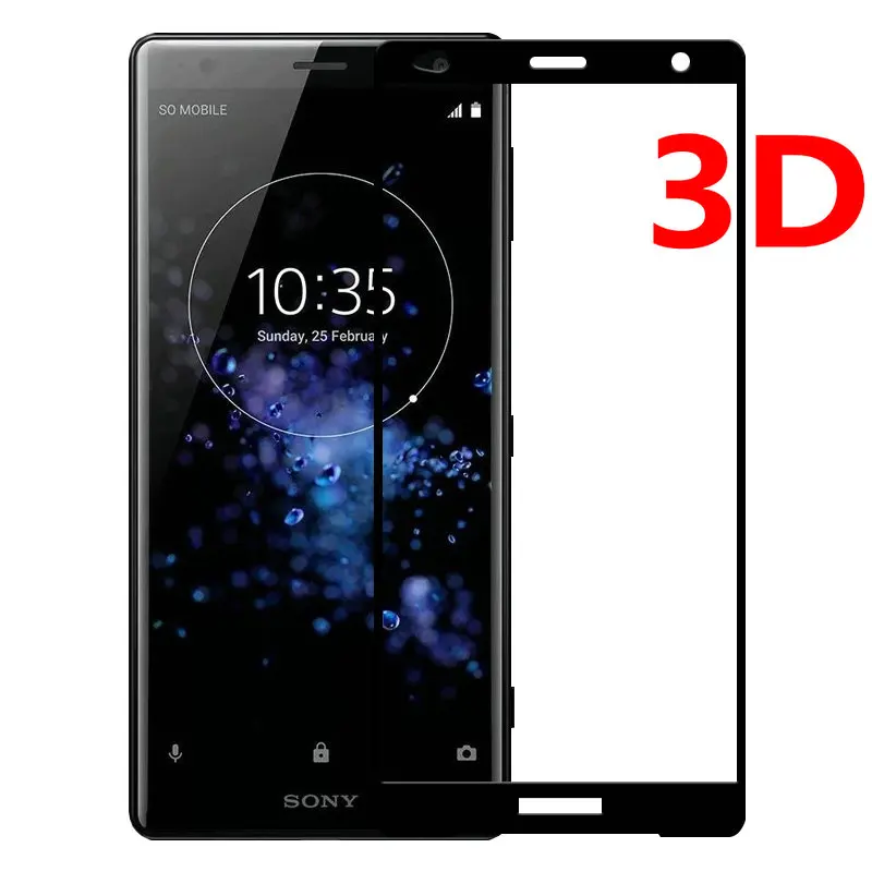 Закаленное стекло для экрана Sony Xperia XZ2 H8216 H8266 H8276 защитная пленка Compact H8314 H8324 3D|Защитные стёкла и плёнки