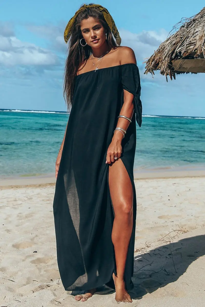 Sexy Women Beach Dresses Off Shoulder Dress Bathing Suit Cover Ups Bikini Coverups For Swim Swimsuit Up | Женская одежда
