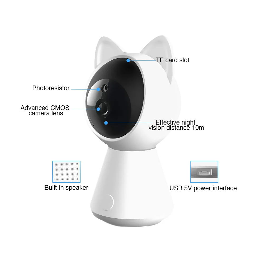ET HD1080P WiFi IP камера ночного видения домашний монитор безопасности с сигналом