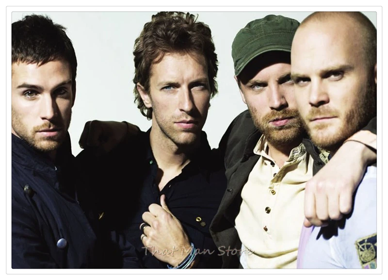 Coldplay рок постер музыкальной группы четкое изображение наклейки на стену украшение дома хорошее качество печатает белая крафт-бумага 42x30 см - Цвет: Коричневый