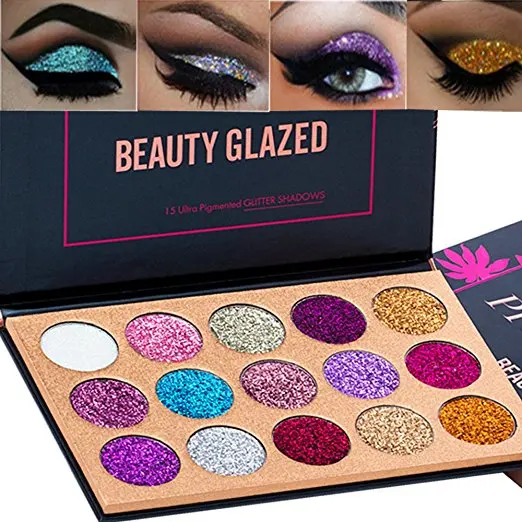Красочные Тени для век BEAUTY GLAZED палитра стойких теней легкие в нанесении тени