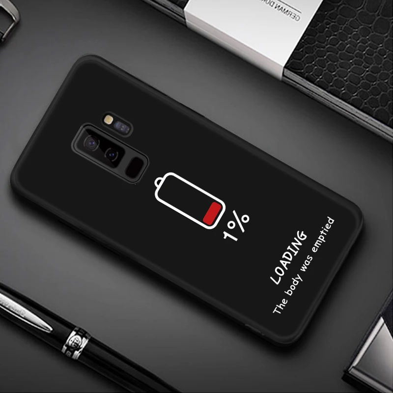 06 Чехол с рисунком для Samsung Galaxy S8 S9 Plus Note 8 9 A8 A6 плюс A5 A7 черный матовый чехол для Samsung 10 J4 J6 A9 S10 S10 - Цвет: 06
