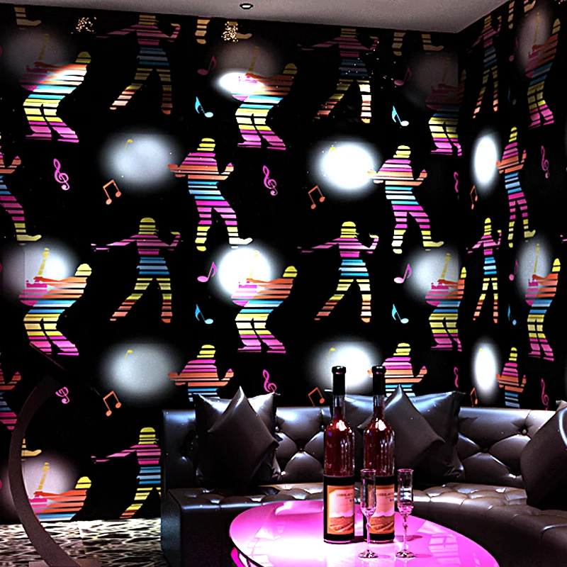 Песня и танец обои для зала 3d спальня личность Молодежная динамическая мода