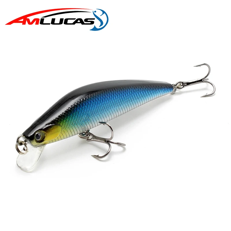 Amlucas гольян рыболовная приманка 7 5 см 3 г Твердый воблер Crankbait 3D глаза