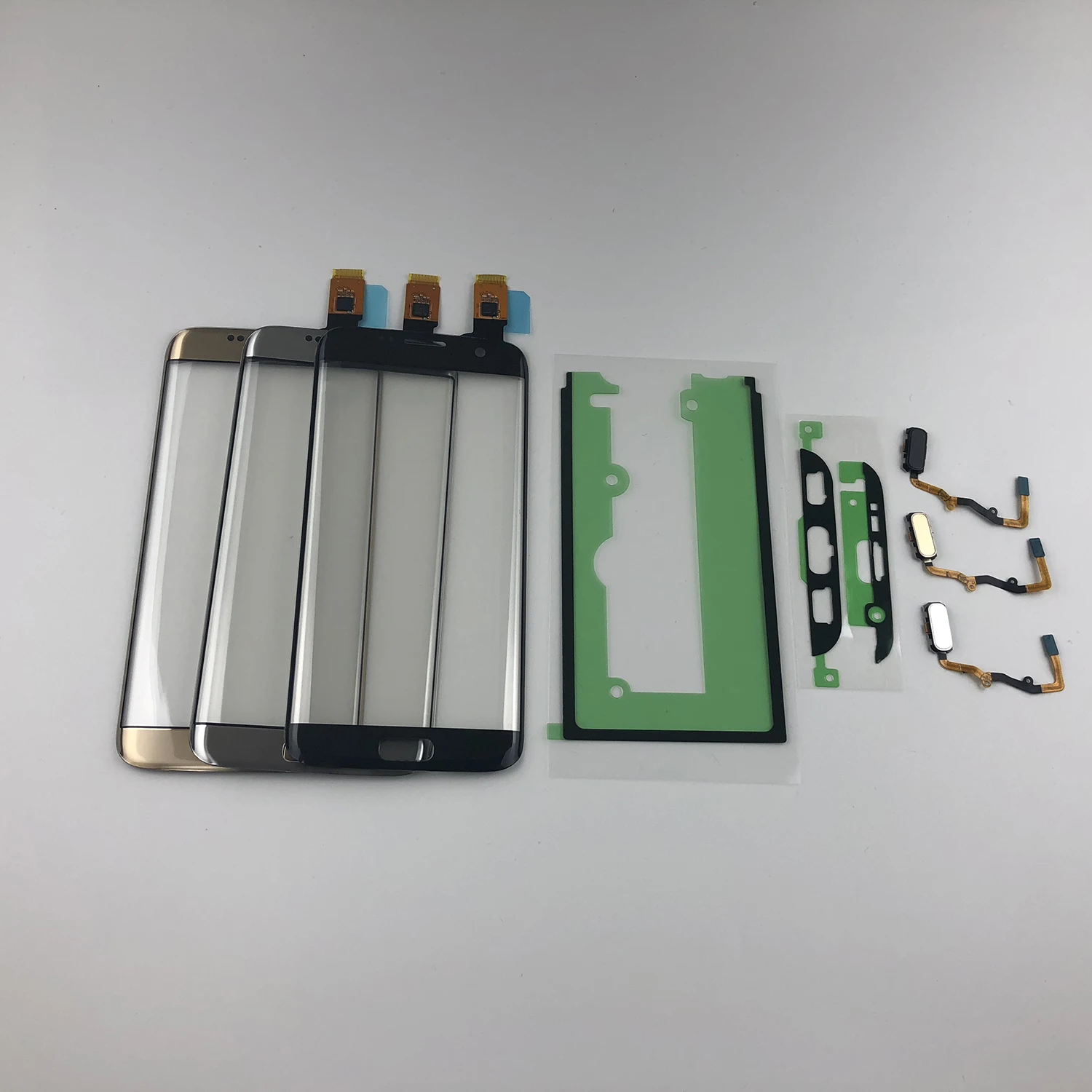 Для samsung Galaxy S7 Edge G935 G935F ЖК-дисплей Сенсорная панель сенсорная панель дигитайзер стекло+ кнопка домой накладка+ логотип
