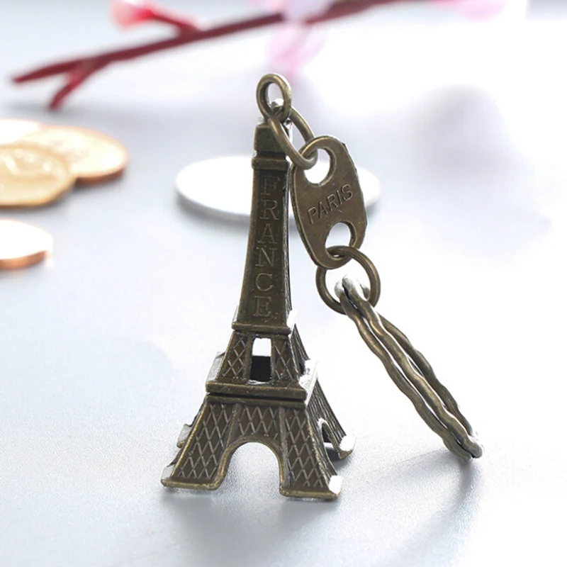 2 шт. Эйфелева башня брелок для ключей Сувениры Paris Tour Eiffel украшения Key Holder