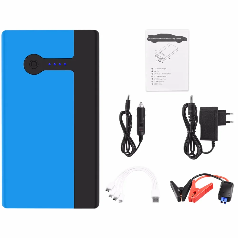 9000 mAh автомобильный стартер 500A аварийный аккумулятор автомобиля 12 V Авто наружный автомобильный аккумулятор многофункциональный автомобильный усилитель Банк питания